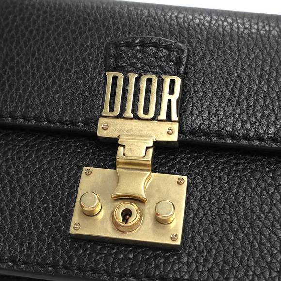 Christian Dior Addict Clutch Bag Leather Black - Picture 11 of 12